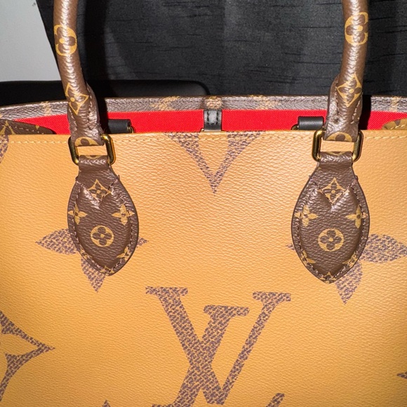 Louis Vuitton Gold and Brown Tote Bag - Picture 1 of 4